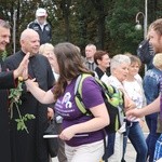 Powitanie 27. Pielgrzymki Diecezji Bielsko-Żywieckiej - grupy hałcnowskie na Jasnej Górze - 2018