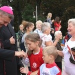 Powitanie 27. Pielgrzymki Diecezji Bielsko-Żywieckiej - grupy hałcnowskie na Jasnej Górze - 2018