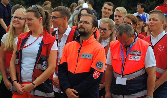 Maltańczycy z bielskiego oddziału Maltańskiej Służby Medycznej na Jasnej Górze