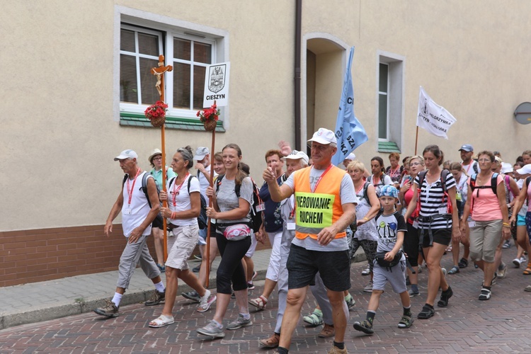 27. Pielgrzymka Cieszyńska na trasie - w Woźnikach - 2018