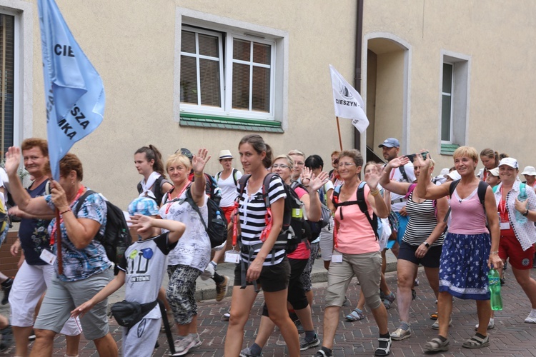 27. Pielgrzymka Cieszyńska na trasie - w Woźnikach - 2018