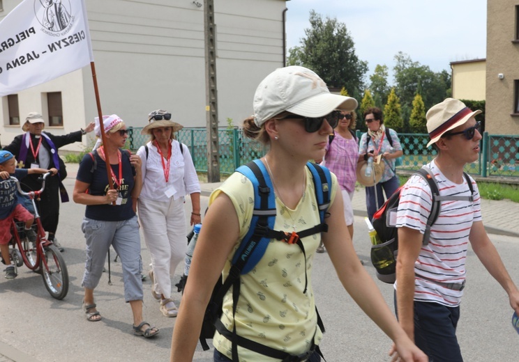 27. Pielgrzymka Cieszyńska na trasie - w Woźnikach - 2018