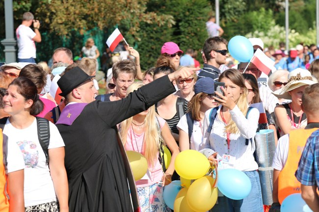 Wejście pielgrzymki radomskiej - jasnogórski szczyt i kaplica Cudownego Obrazu