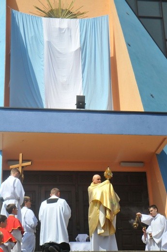 Poświęcenie figury MB w Zagórzu