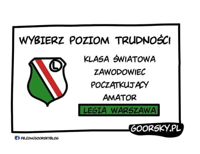 Zobacz memy po przegranej Legii z Luksemburczykami