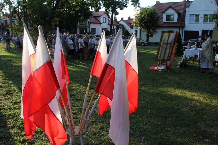 Msza św. przy kapliczce św. Rocha w Łowiczu