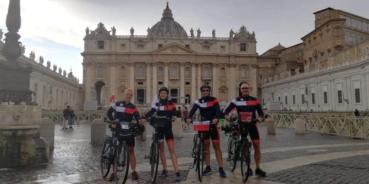 Powrót rowerzystów RW z La Salette i Rzymu