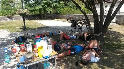 Powrót rowerzystów RW z La Salette i Rzymu