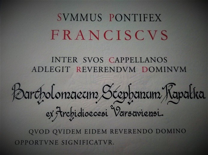 Nowy kapelan papieża
