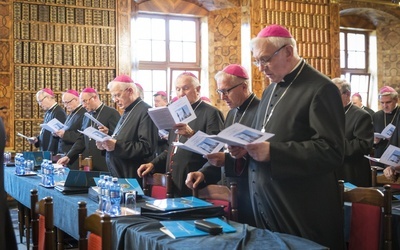 Częstochowa, 25 sierpnia 2015 r. Posiedzenie Rady Biskupów Diecezjalnych w jasnogorskiej bibliotece.