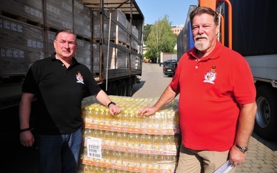 Wielki Mistrz Krzyżacki przywiózł dary dla lubelskiej Caritas