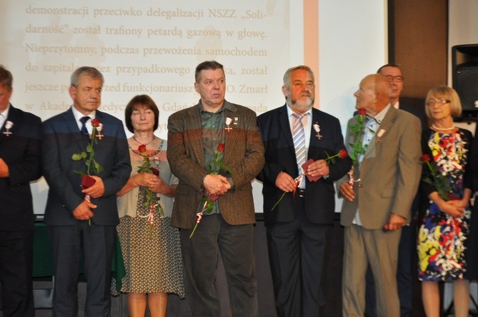 Odznaczeni bohaterowie "Solidarności"