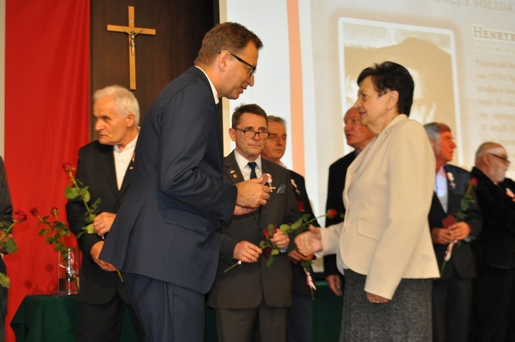 Odznaczeni bohaterowie "Solidarności"