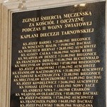 Tablica pomordowanych kapłanów w katedrze