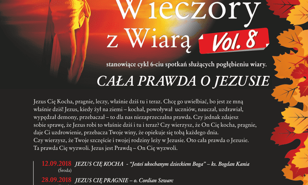 Jesienne wieczory z wiarą, Goczałkowice-Zdrój, 12 września - 23 listopada