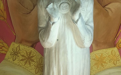 Figura świętego z kościoła parafialnego w Dobrzyniu n. Wisłą.