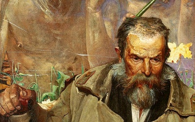 Portret Adama Asnyka  autorstwa Jacka Malczewskiego.