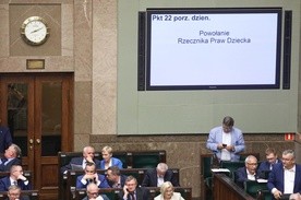 Sejm nie powołał Rzecznika Praw Dziecka