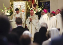 ▲	Dziękczynienie odbyło się w miejscu, gdzie obradował I Synod Diecezji Legnickiej.