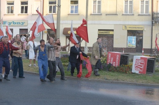 Robotniczy protest na planie "Klechy"