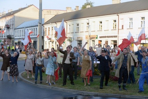 Robotniczy protest na planie "Klechy"