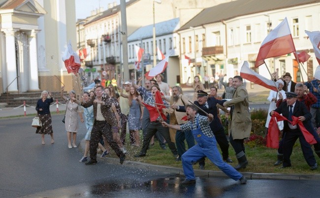 Robotniczy protest na planie "Klechy"