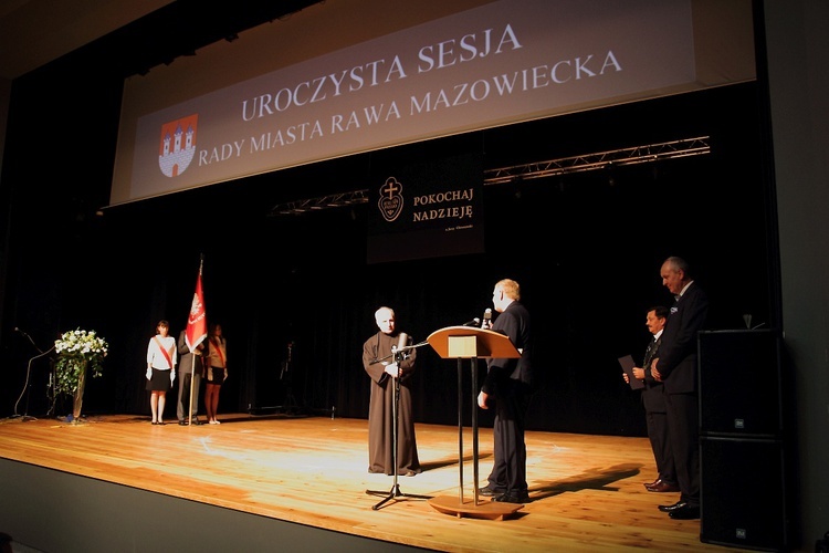 O. Jerzy Chrzanowski CP Honorowym Obywatelem Rawy Mazowieckiej - sesja RM