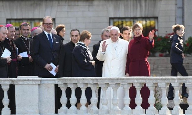 Franciszekz estońską prezydent, Kersti Kaljulaid