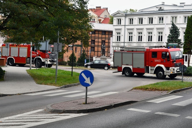 Ćwiczenia przeciwpożarowe w Szczecinku