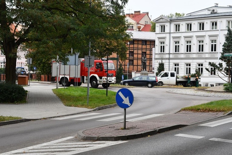 Ćwiczenia przeciwpożarowe w Szczecinku