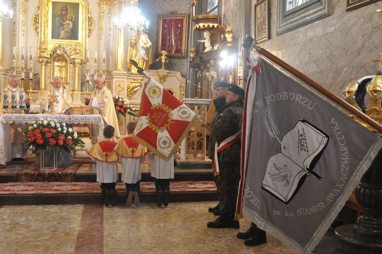 Patron szkoły w Podborzu