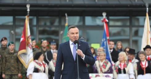 Prezydent mówił o wielkiej historii Ziemi Oświęcimskiej