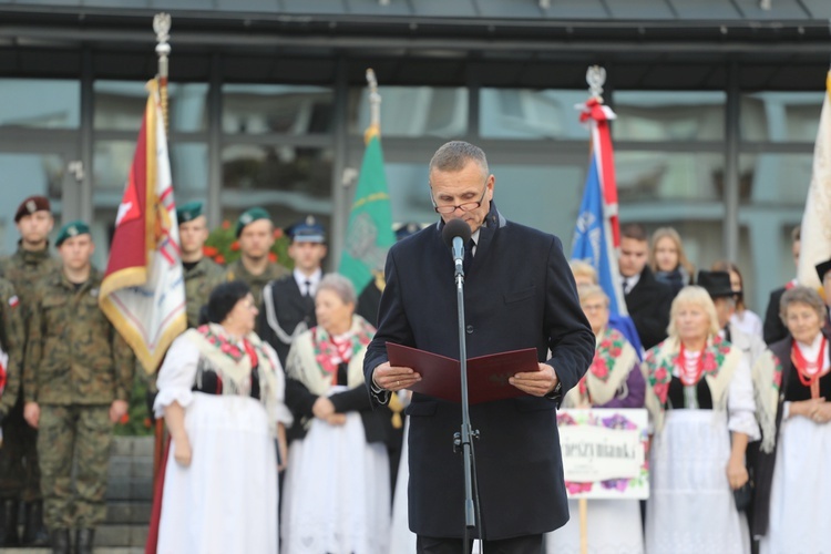 Spotkanie prezydenta Andrzeja Dudy z mieszkańcami Oświęcimia