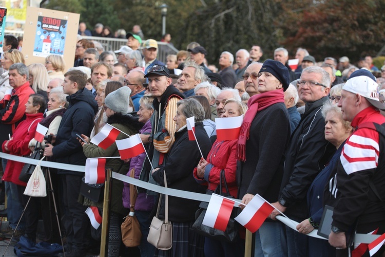 Spotkanie prezydenta Andrzeja Dudy z mieszkańcami Oświęcimia