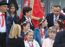 Spotkanie prezydenta Andrzeja Dudy z mieszkańcami Oświęcimia