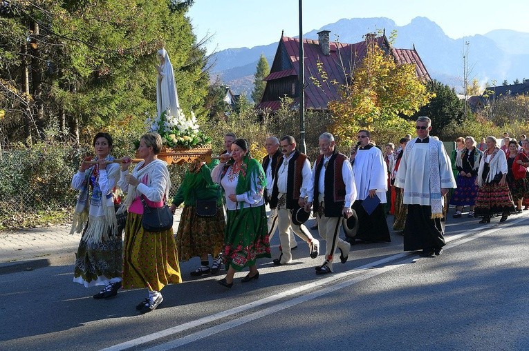 Procesja Fatimska ulicami Zakopanego