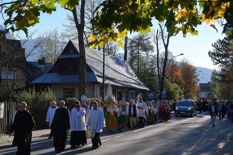 Procesja Fatimska ulicami Zakopanego