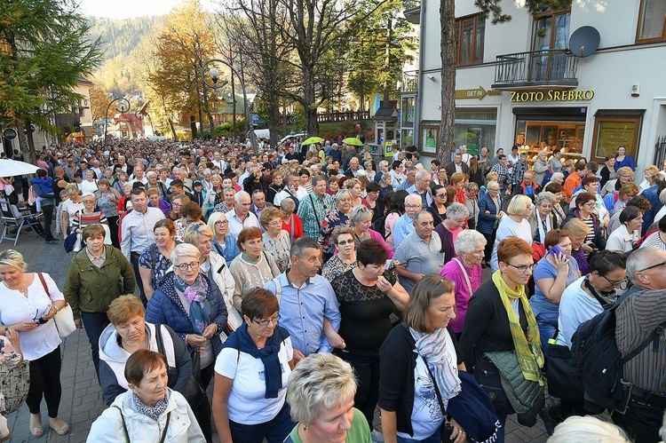 Procesja Fatimska ulicami Zakopanego