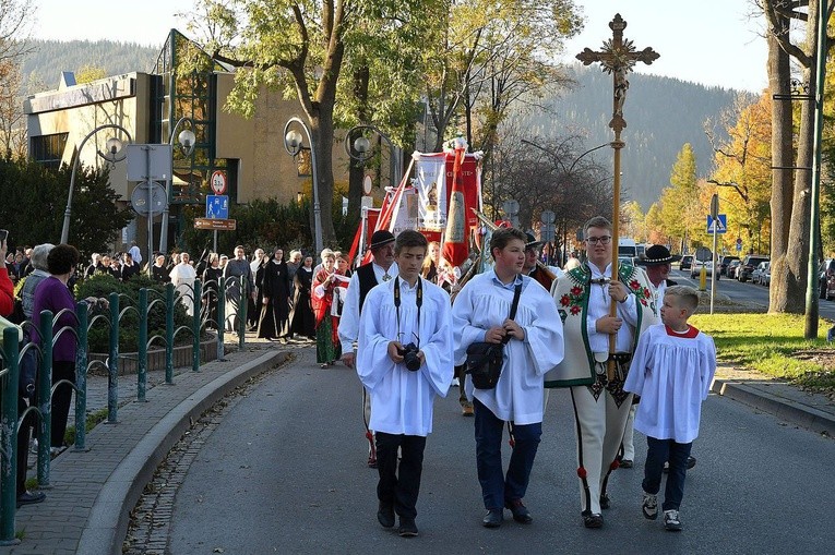 Procesja Fatimska ulicami Zakopanego