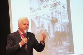 ▲	Andrzej Sobieraj wspominał początki regionalnej Solidarności.