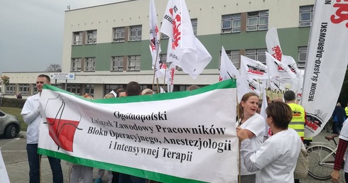 Protest w rybnickim szpitalu