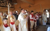Poświęcenie odbudowanego po pożarze kościoła na Stecówce