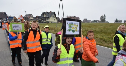 Odblaskowa szkoła w Starem Bystrem 