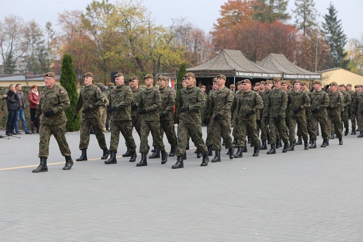 Przysięga wojskowa w Sandomierzu