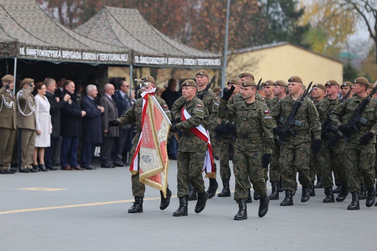 Przysięga wojskowa w Sandomierzu