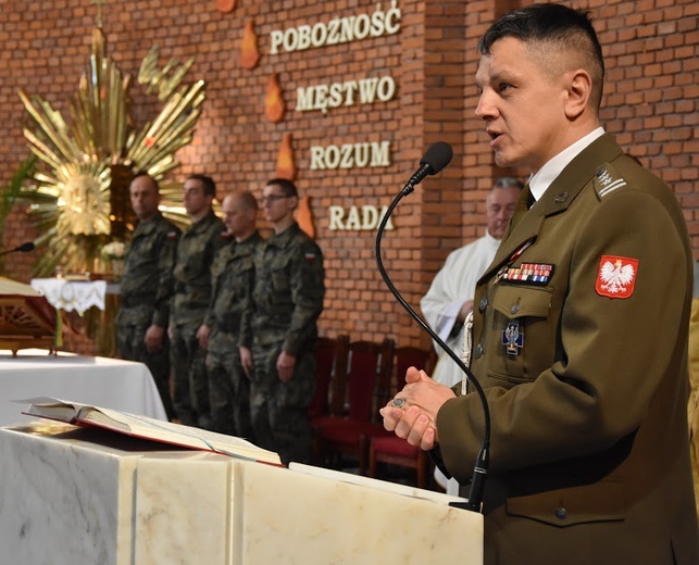 Przysięga wojskowa w Sandomierzu