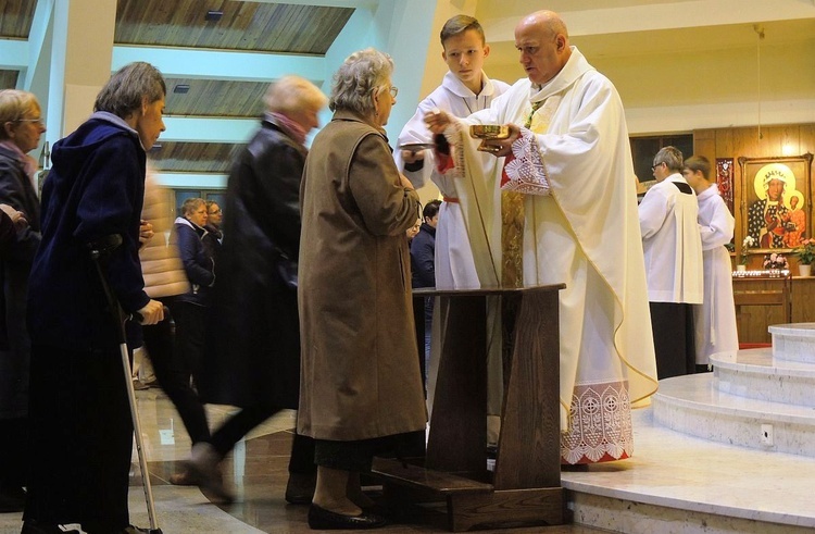 Św. Jan Paweł II w Kaplicy Bożego Miłosierdzia w Aleksandrowicach