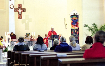 Msza św. podczas pielgrzymki.