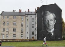 Mural z Korfantym w Katowicach