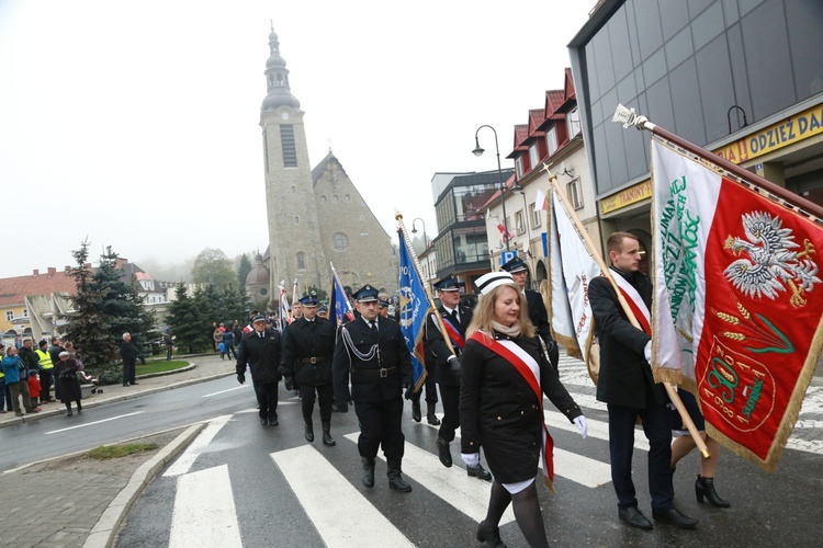 Pomnik Piłsudskiego w Limanowej